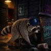 A digital illustration of Jimothy the Raccoon.