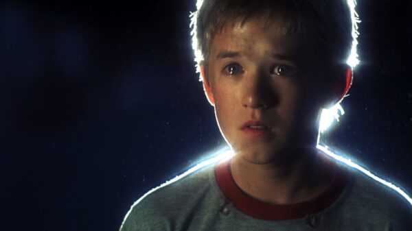 Haley Joel Osment as David, the synthetic robot child, a scene from the Steven Spielberg film A.I. Artificial Intelligence