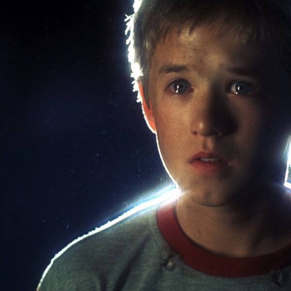 Haley Joel Osment as David, the synthetic robot child, a scene from the Steven Spielberg film A.I. Artificial Intelligence