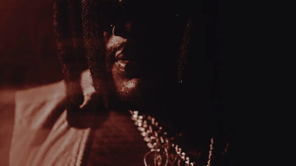 Derez De'Shon featured on the artwork for his album I'm Not Ok But...