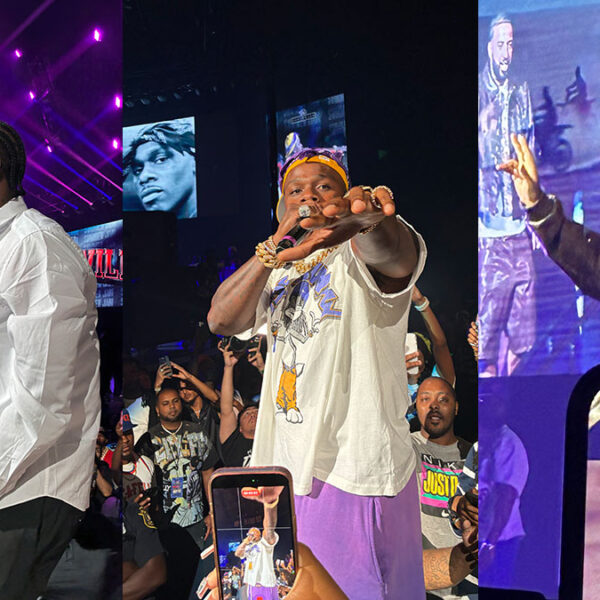 An image split three ways featuring artists that performed at Summer Jam 2026.