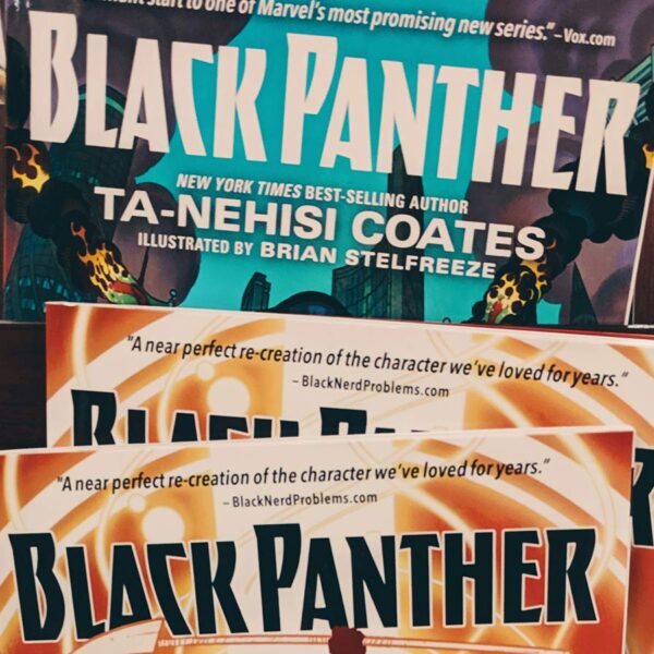 Black Panther comic books pictured in an article about the Chadwick Boseman estate dispute.