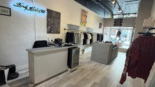 The inside of the Lonely Road Club flagship store.