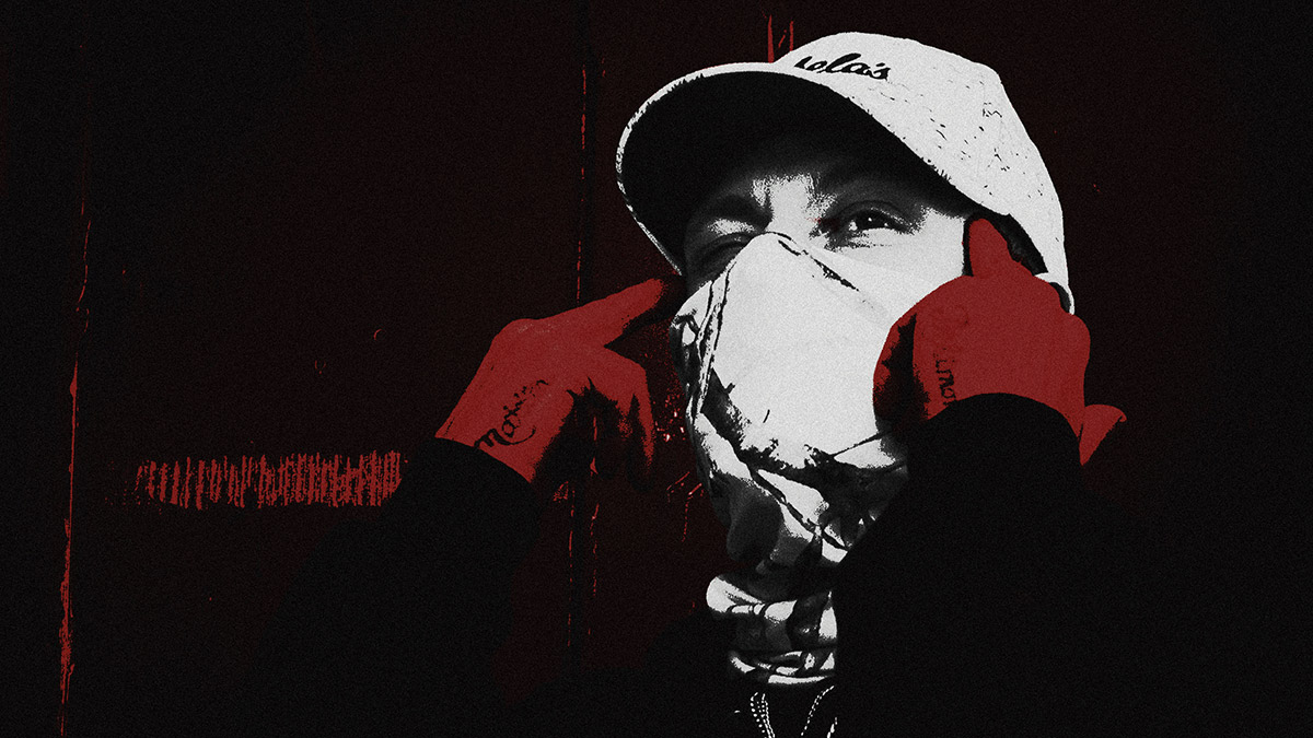Sayzee in a promotional image for his YFRWN 11 album.