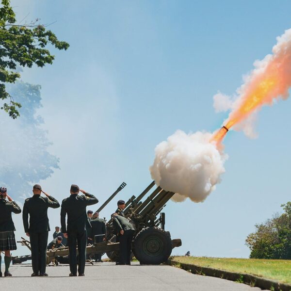 21 Gun Salute at Hallelujah Point in Stanley Park, Vancouver.